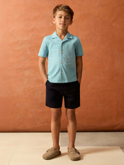 9-13 yrs SmileyWorld Embroidered Shirt Sky Blue | Children & Baby