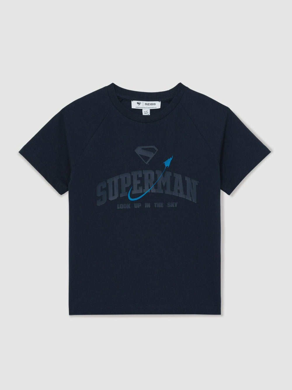 13-14 yrs Superman Raglan Logo T-Shirt Navy Blue | Children & Baby