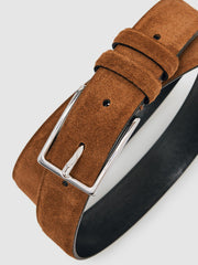Suede Belt Tobacco Brown | Men