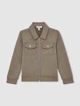 13-14 yrs Interlock Zip-Through Overshirt Taupe Brown | Children & Baby