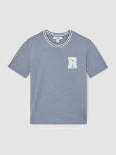 13-14 yrs Cotton Letter Patch T-Shirt Airforce Blue | Children & Baby