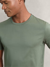 Airwater-Cotton Crew-Neck T-Shirt Kale Green | Men