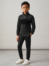 3-9 yrs Interlock Velour-Panel Zip Sweatshirt Black | Children & Baby
