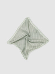 Geo Chain Detail Pocket Square Sage | Men