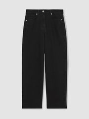 Petite Mid Rise Straight Leg Jeans Black | Women
