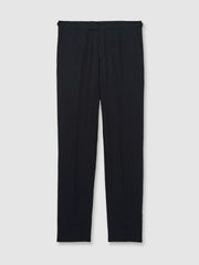 Slim Fit Linen Adjuster Trousers Navy | Men