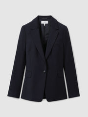 Single Breasted Suit Blazer Navy | Women