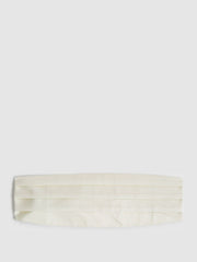 Silk Cummerbund Ivory | Men