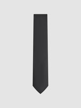 Textured Silk Blend Tie Black | Men
