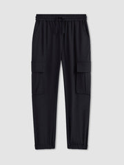 9-14 yrs Technical Drawstring Cuffed Cargo Trousers Navy | Children & Baby