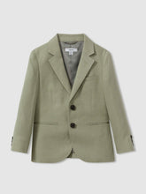 9-13 yrs Linen Single Breasted Blazer Apple | Children & Baby