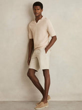 Pointelle Open-Collar Polo Shirt Stone | Men
