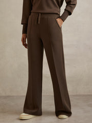 Interlock Wide-Leg Joggers Chocolate | Women