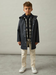 13-14 yrs Water Repellent Hooded Coat Navy | Children & Baby
