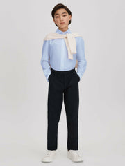 3-9 yrs Slim Fit Cotton Shirt Soft Blue | Children & Baby