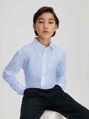 3-9 yrs Slim Fit Cotton Shirt Soft Blue | Children & Baby