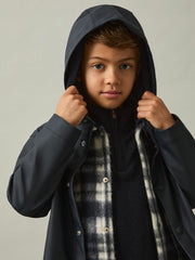 3-9 yrs Water Repellent Hooded Coat Navy | Children & Baby