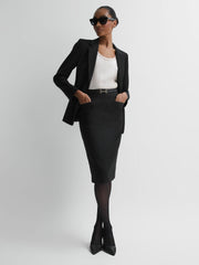 Tailored Pencil Skirt Black | Women