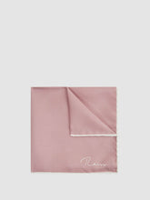 Plain Silk Pocket Square Pink | Men