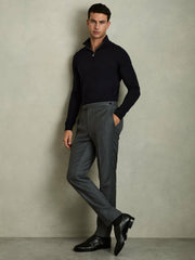 Merino Wool Half-Zip Jumper | Men
