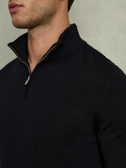 Merino Wool Half-Zip Jumper | Men