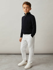 3-9 yrs Slim Fit Casual Chinos White | Children & Baby