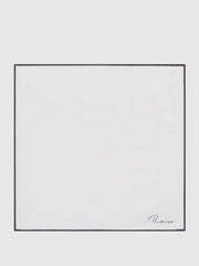 Plain Silk Pocket Square White | Men
