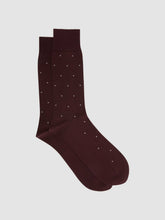 Polka Dot Socks Bordeaux | Men