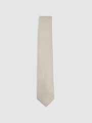 Textured Silk Blend Tie Soft Champagne | Men