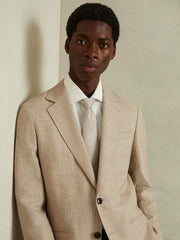 Textured Silk Blend Tie Soft Champagne | Men