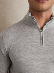 Merino Wool Half-Zip Jumper | Men