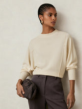 Wool-Blend Reverse-Seam Batwing Jumper With Cashmere Cream | Women