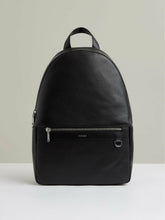 Micro-Grain Leather Backpack Black | Men