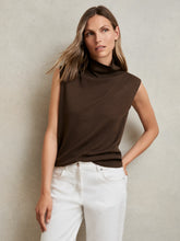 Wool Slouched Sleeveless Top Chocolate | Women