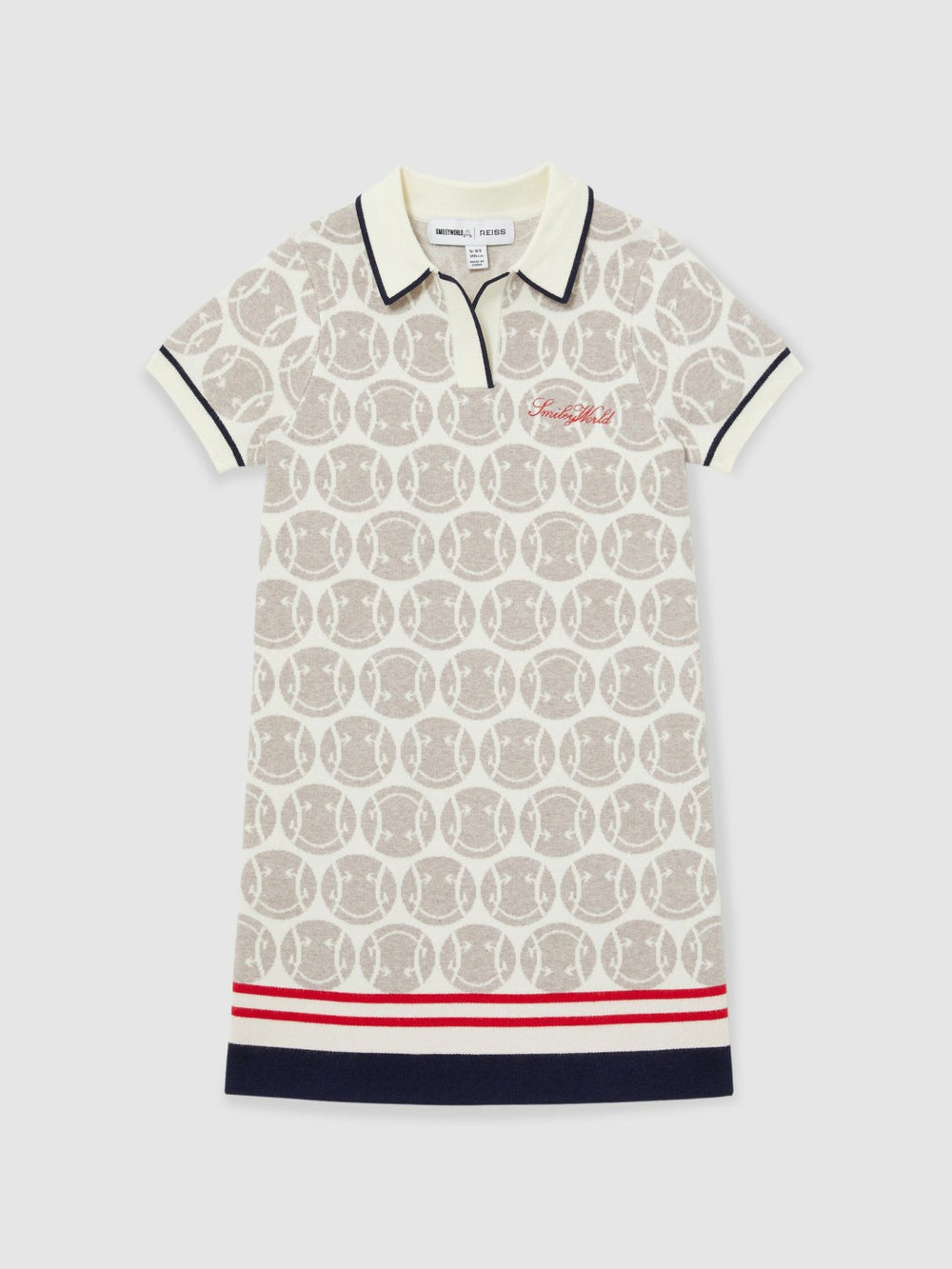 13-14 yrs SmileyWorld Knitted Polo Dress Off White | Children & Baby