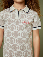 4-9 yrs SmileyWorld Knitted Polo Dress Off White | Children & Baby
