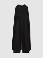 Wide-Leg Cape Jumpsuit Black | Women
