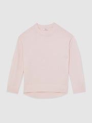 Wool-Cashmere Crew-Neck Jumper Pink | Women
