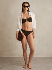 High Cut Bikini Bottoms Chocolate | Women