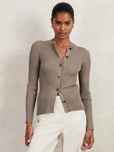 Button Front Knit Cardigan Stone | Women