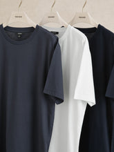 Cotton Crew-Neck T-shirts 3 Pack White/Navy/Airforce Blue | Men