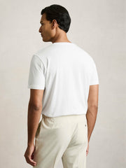 Cotton Crew-Neck T-shirts 3 Pack White/Navy/Airforce Blue | Men