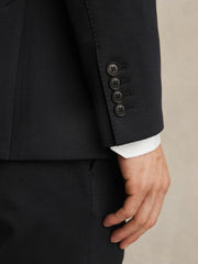 Slim-Fit Single-Breasted Jersey Suit Blazer Navy | Men