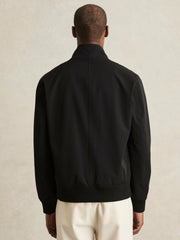 Funnel-Neck Technical Jacket Black | Men