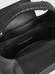 Grained-Leather Shoulder Bag Black | Women