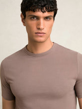 Stretch-Cotton Crew-Neck T-Shirt Taupe Brown | Men