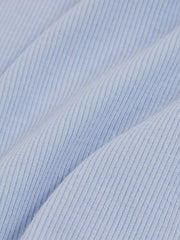 9-13 yrs Stretch-Cotton Ribbed Vest Blue | Children & Baby