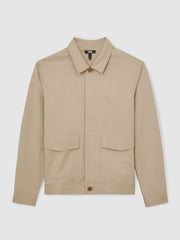 Paige Flap Pocket Worker Jacket Beige | Men