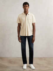 Paige Carillo Short Sleeve Shirt Cream | Men