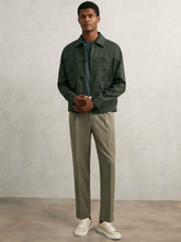 Relaxed-Fit Pleated Tapered Trousers Sage | Men
